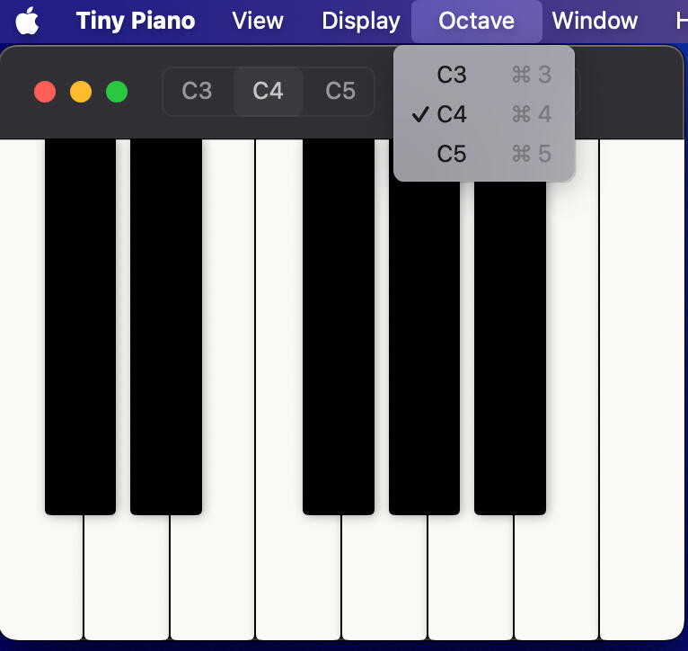 Showing keyboard shortcuts